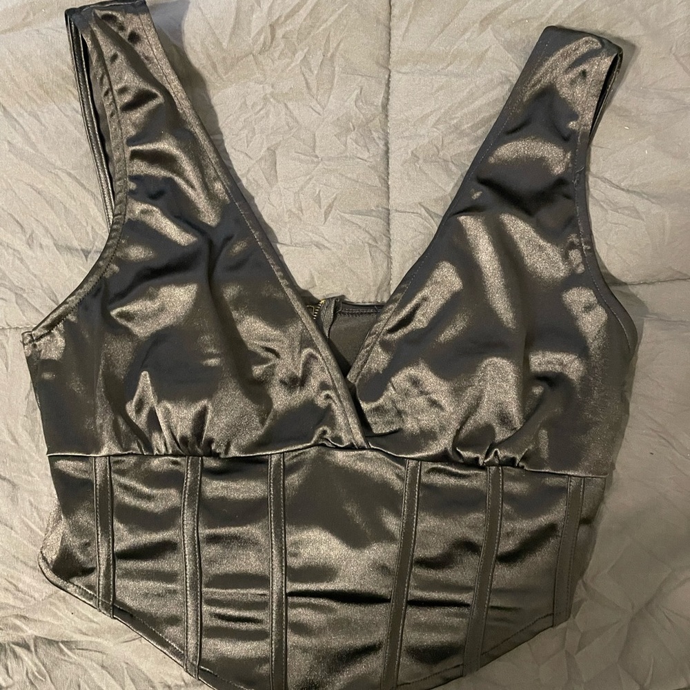 Satin bustier